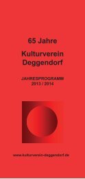 5. - KULTURVEREIN DEGGENDORF eV