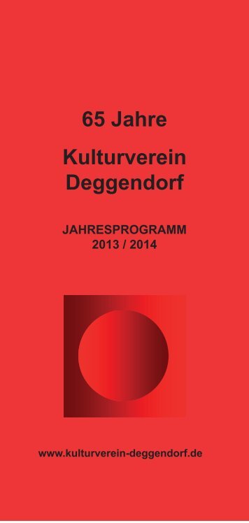 5. - KULTURVEREIN DEGGENDORF eV