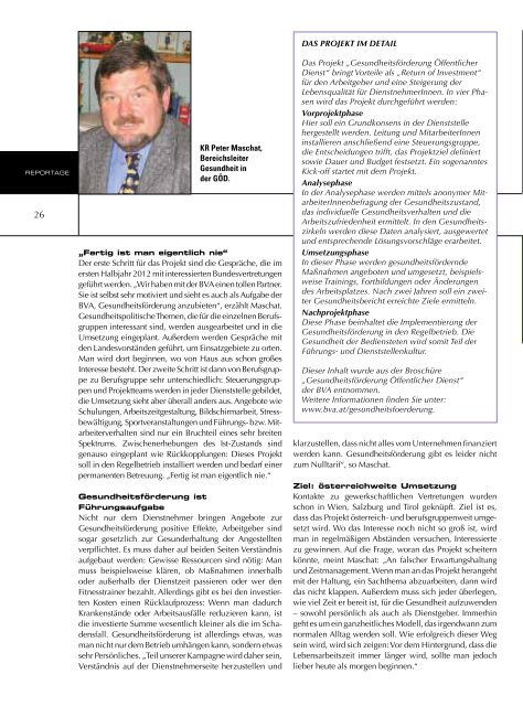 Ausgabe 1/2012 - Gewerkschaft Öffentlicher Dienst