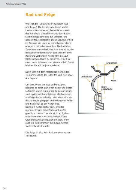 Reifengrundlagen Pkw - Boxengasse Reifendienst