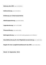 Komplettes Heft Satzung und Ordnungen Stand 21.09.2012