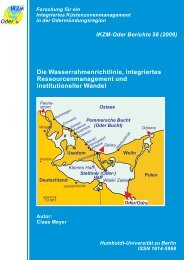 Die Wasserrahmenrichtlinie, integriertes Ressourcenmanagement ...