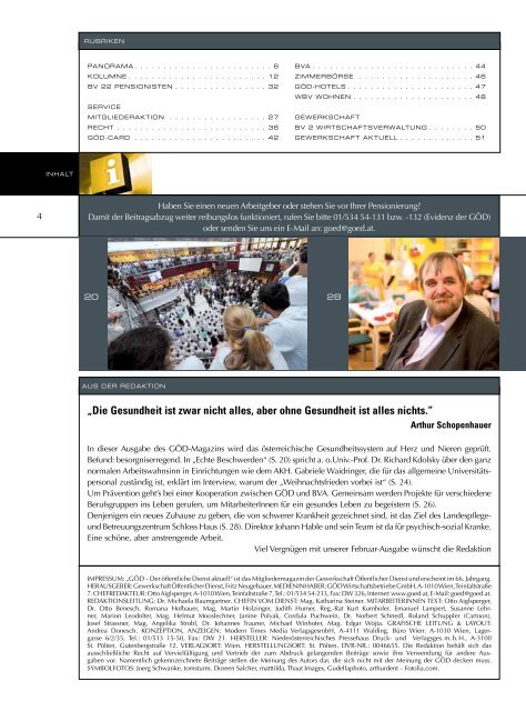 Ausgabe 1/2012 - Gewerkschaft Öffentlicher Dienst