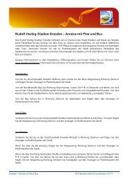 Rudolf-Harbig-Stadion Dresden - Anreise mit PKW und Bus - FIFA.com