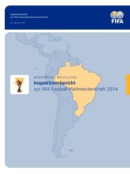 Inspektionsbericht zur FIFA Fussball-Weltmeisterschaft ... - FIFA.com
