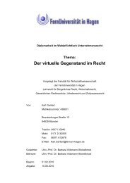 PDF (Diplomarbeit) - beim deposit::hagen - FernUniversität in Hagen