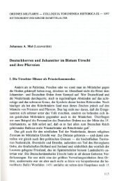 Deutschherren und Johanniter im Bistum Utrecht und ihre Pfarreien