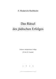 Das Rätsel des jüdischen Erfolges - Der Stürmer