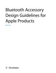 Bluetooth Accessory Design Guidelines for Apple ... - Apple Developer