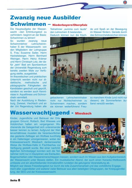 Magazin als PDF - Wasserwacht Unterhaching