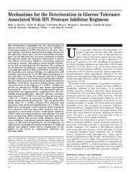 Mechanisms for the Deterioration in Glucose Tolerance ... - Diabetes