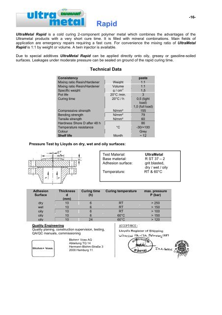 “DIAMANT” Special Products - DIAMANT Metallplastic GmbH