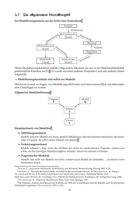 3 Anwendungen und Modellbildungen im Mathematik- unterricht