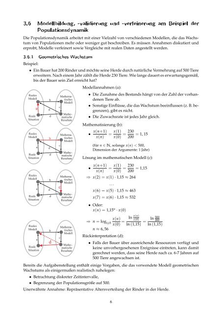 3 Anwendungen und Modellbildungen im Mathematik- unterricht