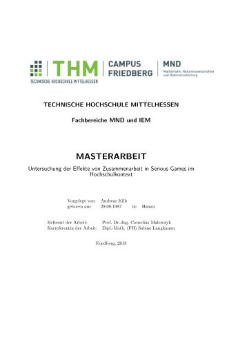 Dokument 1.pdf - DigDok - Technische Hochschule Mittelhessen