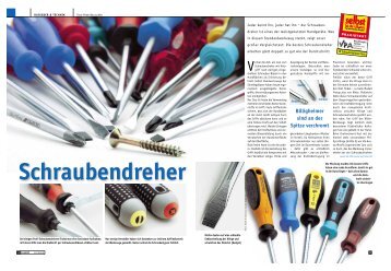 Gute Schraubendreher passen in jede Hand