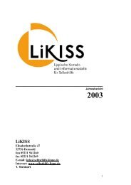 2003 LiKISS - Selbsthilfe-Kontaktstelle Kreis Lippe - Der Paritätische ...