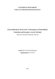 (Un)veränderbarer Kern in der Verfassungen von ... - Diplomovka