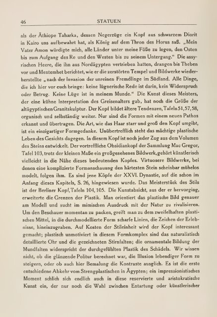 Die Plastik der Ägypter - New York University