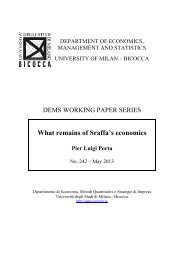 What remains of Sraffa's economics - Economia Politica - Università ...