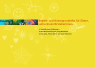 Begleit- und Hintergrundinfos für Eltern, LehrerInnen/ErzieherInnen.