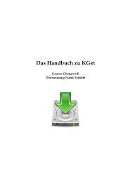Das Handbuch zu KGet - KDE Documentation