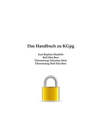 Das Handbuch zu KGpg - KDE Documentation