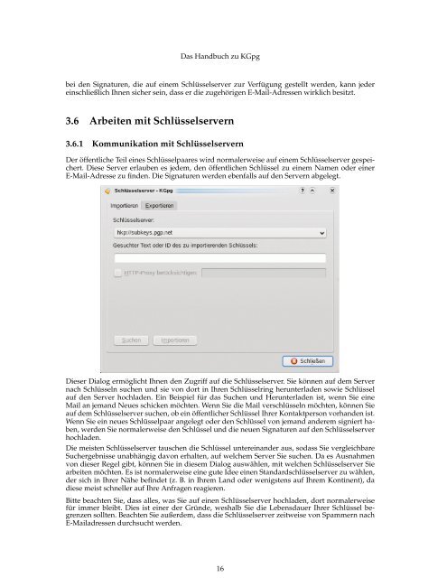 Das Handbuch zu KGpg - KDE Documentation