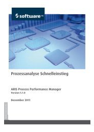 Prozessanalyse - Schnelleinstieg - Software AG Documentation