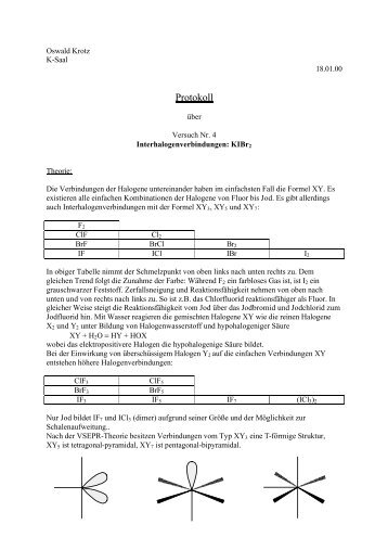 Protokoll - Chemiestudent.de