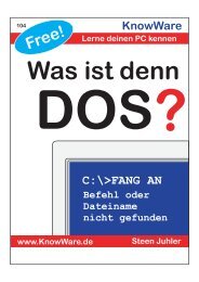 Was ist denn DOS? - KnowWare-Verlag