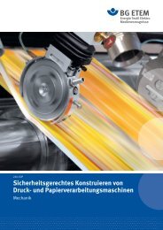 Sicherheitsgerechtes Konstruieren von Druck- und ... - Die BG ETEM