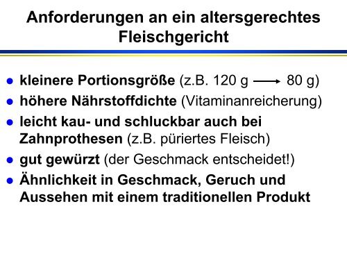 Funktionelle Lebensmittel - Universität Paderborn