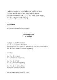 Elektromagnetische Effekte an elektrischen Zündmitteln (EED) mit ...