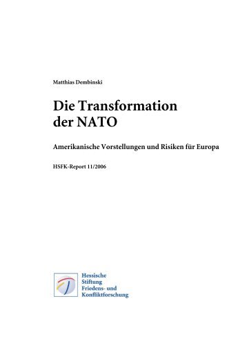 Die Transformation der NATO - eDoc