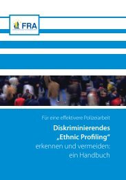 Diskriminierendes „Ethnic Profiling“ erkennen und vermeiden: ein ...