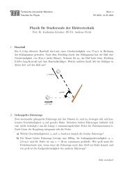 Physik für Studierende der Elektrotechnik - Technische Universität ...