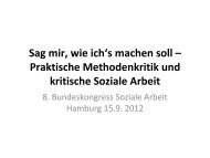 die Powerpoint zum Vortrag. - kritische Soziale Arbeit