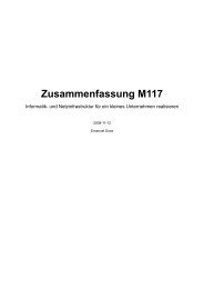 Zusammenfassung M117 - Blog von Emanuel Duss