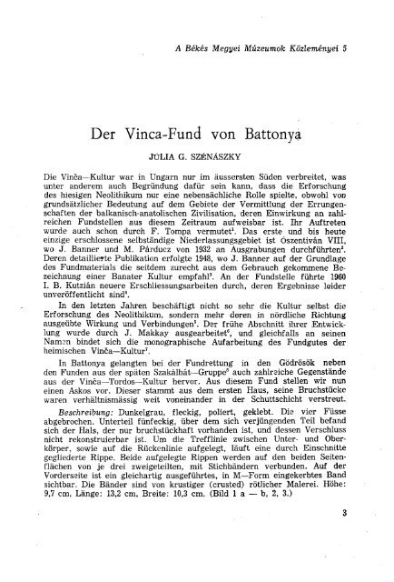 Der Vinca-Fund von Battonya - EPA