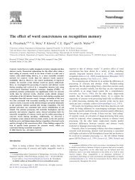 The effect of word concreteness on recognition memory