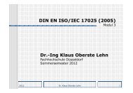 DIN EN ISO/IEC 17025 - Fachhochschule Düsseldorf