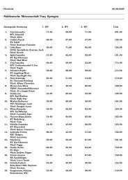 Süddeutsche Meisterschaft Pony Springen - hippo data