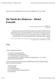 Die Macht des Diskurses - Michel Foucault - Kreisky, Eva