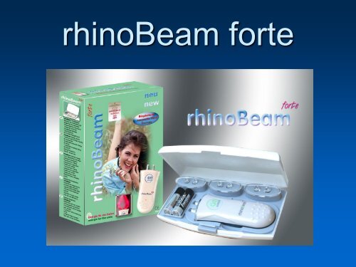 RhinoBeam beamt die Nase frei, pdf, 9 MB - Ever.ch