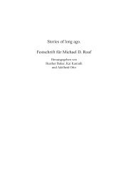 Stories of long ago. Festschrift für Michael D. Roaf - Hypotheses