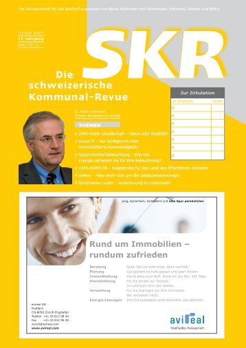 SKR Die schweizerische Kommunal-Revue - fachpresse.com