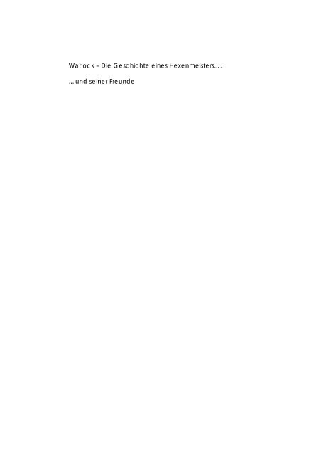 Warlock – Die Geschichte eines Hexenmeisters ... - deviantART
