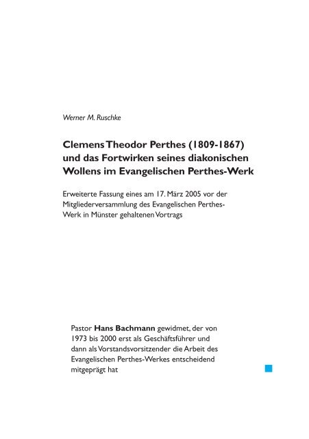 Clemens Theodor Perthes - Evangelisches Perthes-Werk eV