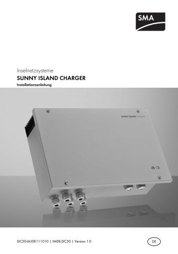 SUNNY ISLAND CHARGER - Installationsanleitung - SMA Solar ...
